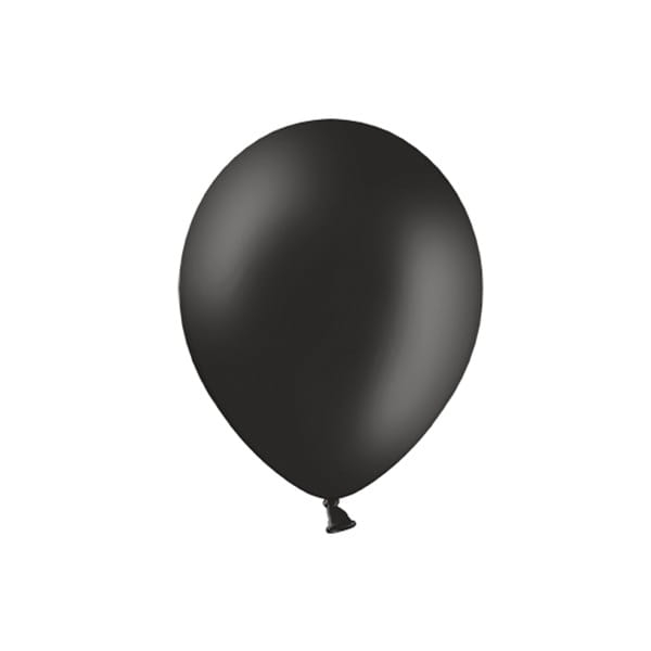 Czarne balony, matowe, 12 cm - SweetPrint.pl