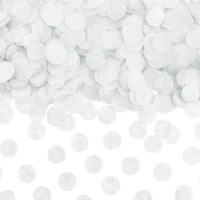 Konfetti z bibuły - białe