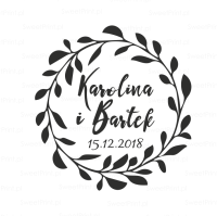 Stempel ślubny - SIMPLE WREATH
