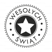 Stempel świąteczny  z gwiazdką