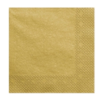 Serwetki papierowe - złote  33x33 cm  