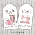tagi do wydruku / metki, etykiety do drukowania / zawieszki  / szycie / maszyna do szycia