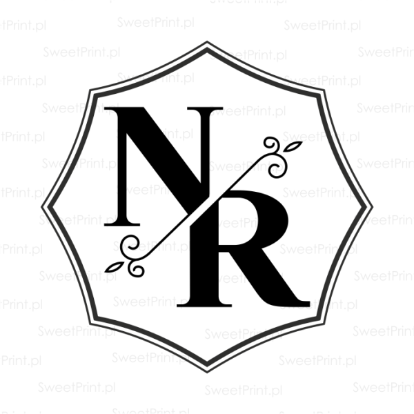 Personalizowany stempel z inicjałami - SweetPrint.pl