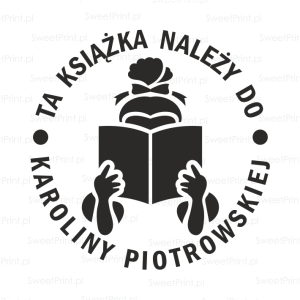 EXLIBRIS personalizowany stempel GIRL