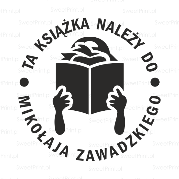 Stempel exlibris BOY – dla chłopca, personalizowany