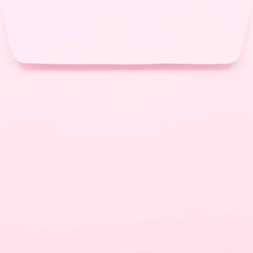 koperta kwadratowa jasnoróżowa 12,5x12,5 cm