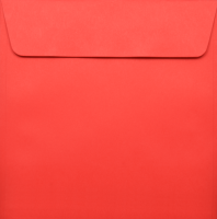 Koperta kwadratowa CD  - 12,5 x12,5 cm - czerwona 160g.
