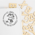 Stempel exlibris Pani Kotka – przykład z imieniem