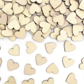 drewniane konfetti w kształcie serduszek - SweetPrint.pl