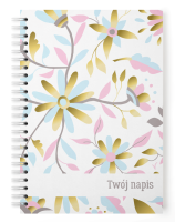 Personalizowany  notes ABSTRACT FLOWER