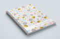 personalizowany zeszyt ABSTRACT DOTS z imieniem na okładce