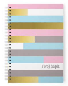 Personalizowany  notes ABSTRACT LINES