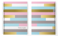 personalizowany zeszyt ABSTRACT LINES – wnętrze i spiral