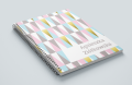personalizowany zeszyt ABSTRACT TRIANGLES z napisem własnym