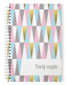 personalizowany notes ABSTRACT TRIANGLES – okładka w trójkąty