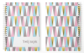 personalizowany notatnik ABSTRACT TRIANGLES – wnętrze i spiral