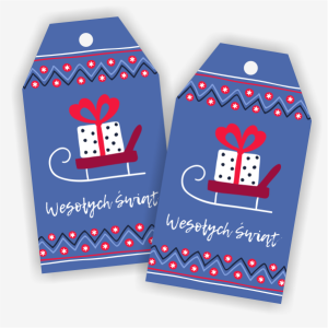 Świąteczne zawieszki do wydruku - BLUE CHRISTMAS 