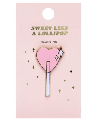 Matalowa przypinka lizak - SweetPrint.pl