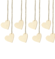 Drewniane bileciki /  zawieszki SERCA