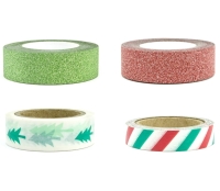 Washi Tape - taśma dekoracyjna MERRY XMAS