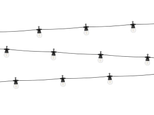 Lampki / żarówki  LED, czarne  światło żółte