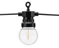 Girlanda żarówkowa LED czarna – dekoracja w stylu loft