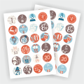 Naklejki do kalendarza adwentowego - SweetPrint.pl