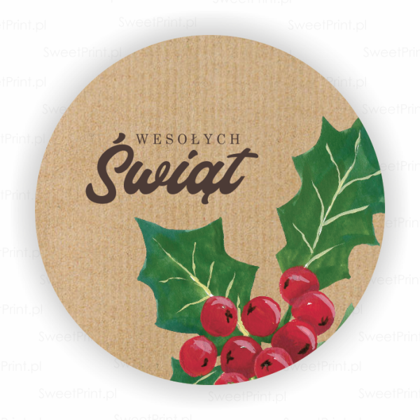 naklejki eko wesołych świąt - SweetPrint.pl