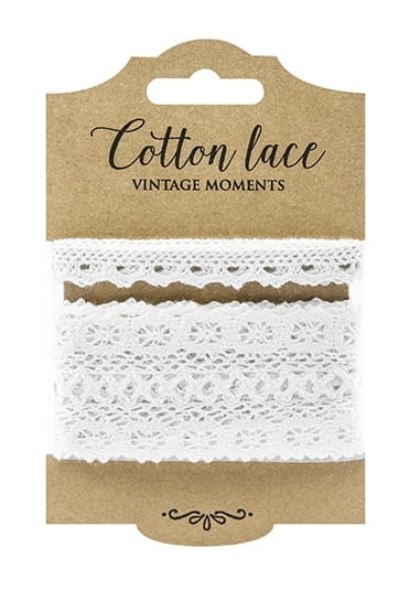 białe koronki bawełniane - SweetPrint.pl