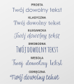 propozycje czcionek - SweetPrint.pl