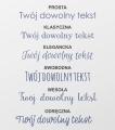 propozycje czcionek - SweetPrint.pl