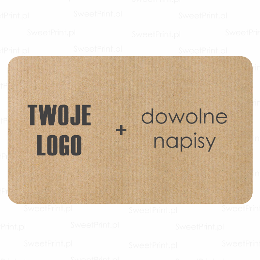 naklejki eko z logo i napisem - SweetPrint.pl