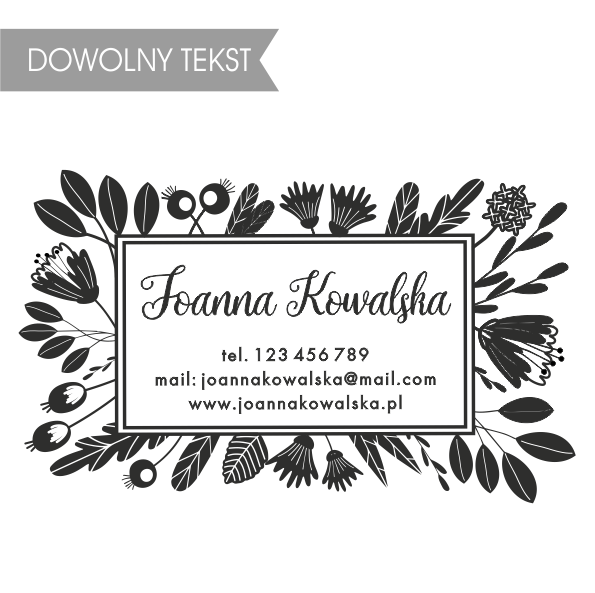 stempel wizytówka