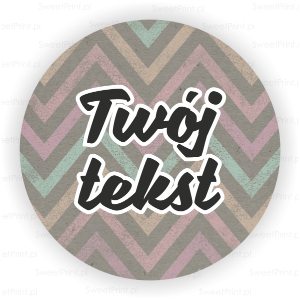 okrągłe naklejki w stylu vintage