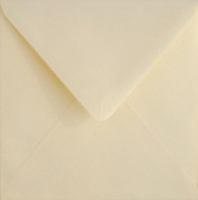 KREMOWA metalizowana koperta kwadratowa 14,6/14,6 cm 