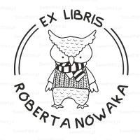 Personalizowany stempel  Ex Libris SOWA 