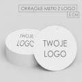 papierowe, okrągłe metki z logo - SweetPrint.pl