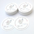 papierowe, okrągłe metki z  własnym logo - SweetPrint.pl