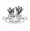 personalizowany stempel  z rowerem - SweetPrint.pl