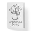 Kartki - kolorowanki wielkanocne do wydruku - SweetPrint.pl