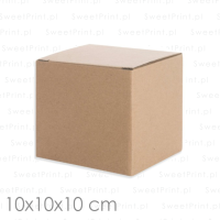 Pudełko fasonowe "KOSTKA"  10x10x10 cm