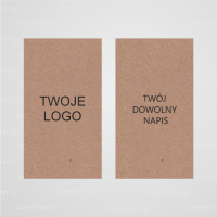 Wizytówki / etykietki EKO PIONOWE 50x90 mm