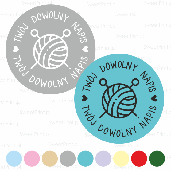 personalizowane naklejki handmade - SweetPrint.pl