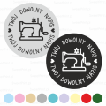 personalizowane naklejki z maszyną do szycia - SweetPrint.pl
