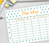 Plan lekcji do druku - KAKTUSY