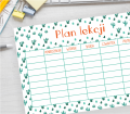 plan lekcji do druku KAKTUSY - pomarańczowy tytuł PDF A4