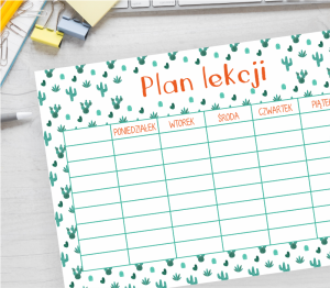 Plan lekcji do druku - KAKTUSY