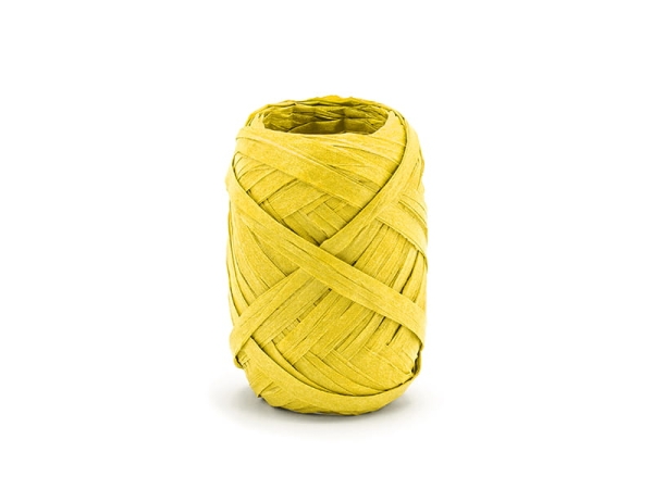 rafia dekoracyjna, żółta - SweetPrint.pl