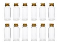 Buteleczki szklane z korkiem /   ** 12 szt **