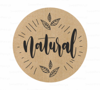 Naklejki na papierze kraft EKO - NATURAL